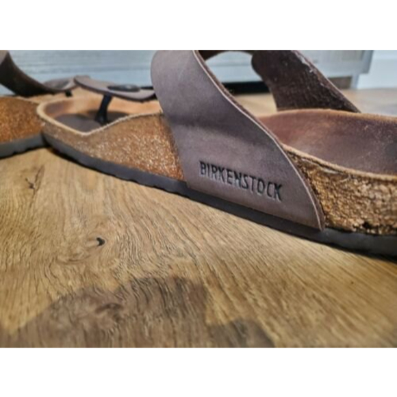 Birkenstock Gizeh Thong Sandal Leather Women's Sz 39 EUR / 8 US Brown Leather - Picture 4 of 6